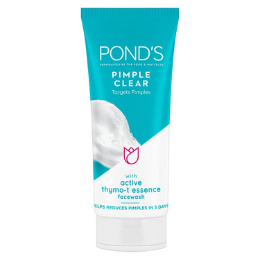 POND's Pure Detox Face Wash 200 g, Daily Exfoliating & Brightening Cleanser, Deep Cleans Oily Skin - With Activated Charcoal for Fresh, Glowing Skin&POND's Pimple Clear & Germ Removal Facewash 100 g